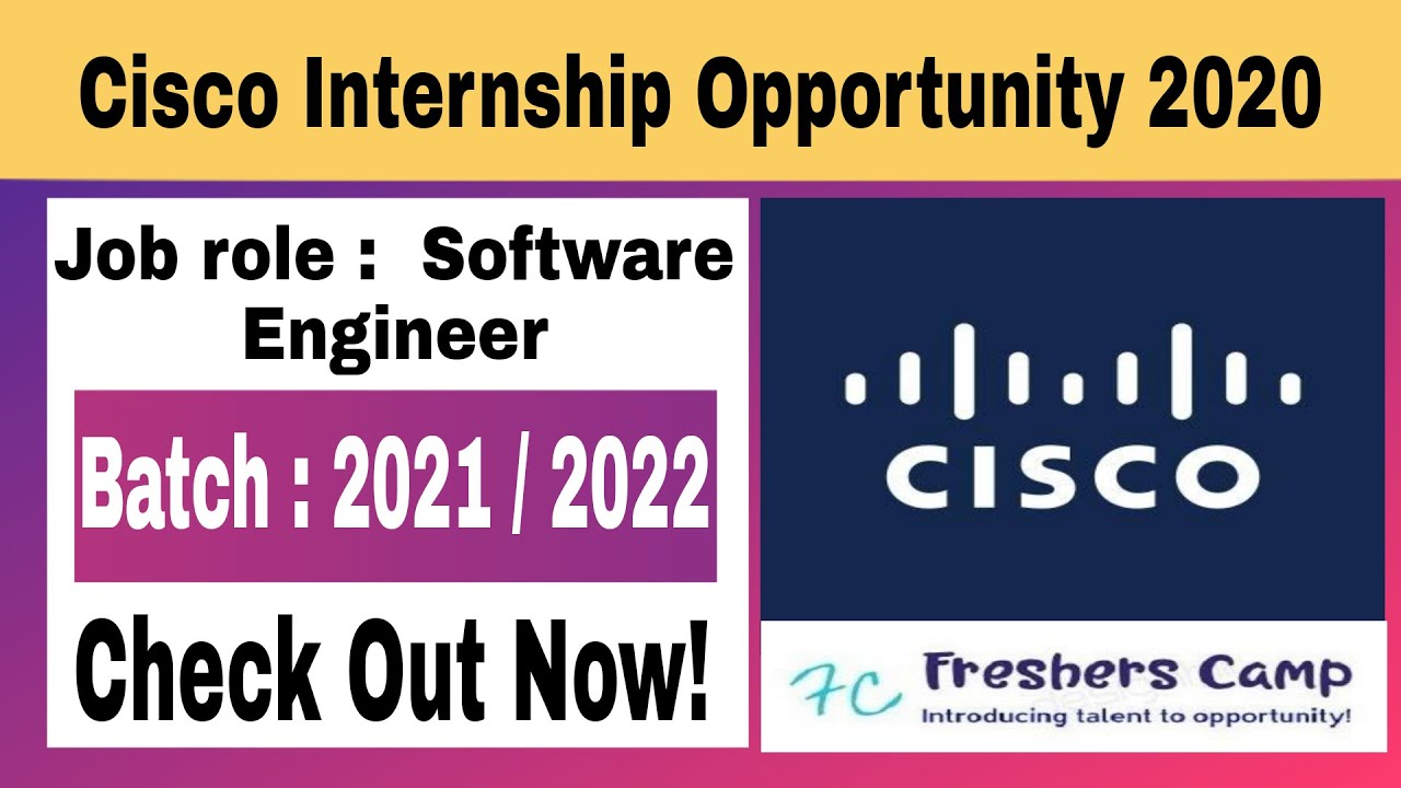Cisco summer software intern phd housing cisco network professional software