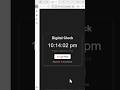Digital Clock with Dark Mode | HTML CSS JavaScript Project for Beginners