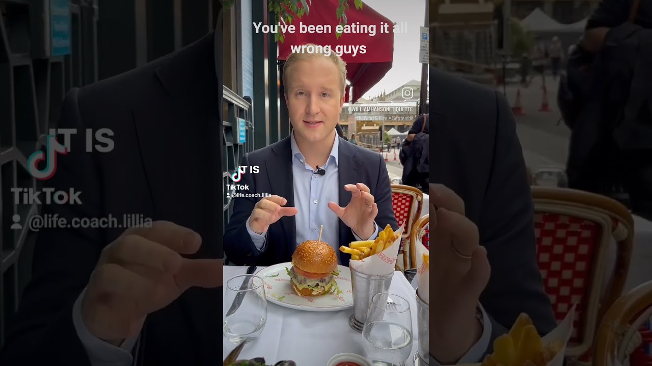 Etiquette How To Eat Your Burger