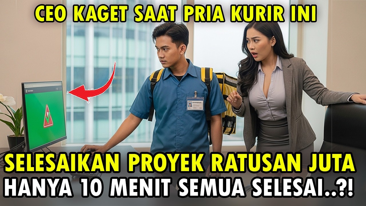 CEO Cantik Tak Percaya!! Saat Pria Kurir Selesaikan Proyek Ratusan Juta Hanya 10 Menit Semua Selesai