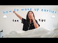 how to wake up earlier WITHOUT feeling miserable :)