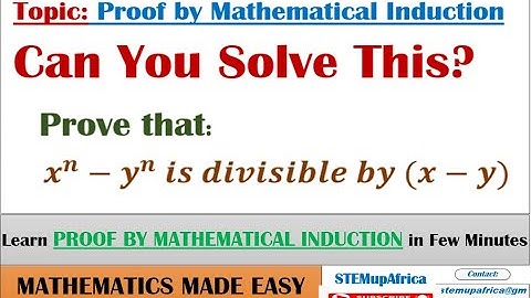 Proof by Mathematical Induction - How to do a Mathematical Induction Proof ( Example 2 ) #maths