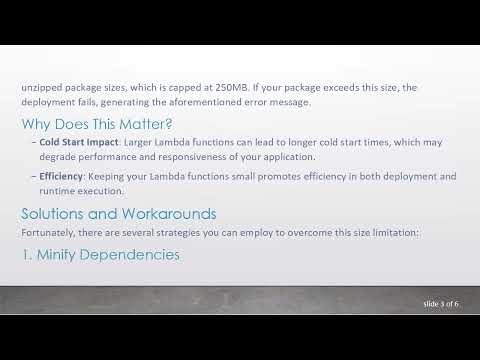 Solve the Unzipped size must be smaller than 262144000 bytes Error with AWS IoT Device SDK v2
