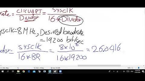 2 UART - Initialization and Registers configuration