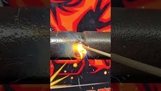 Vertical pipe welding certification is the first step before joining the crew. #stickwelding