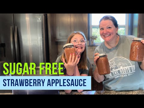 Healthy Canning Recipe: Sugar-Free Strawberry Applesauce