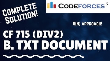 B. TMT Document | Codeforces Round 715 (Div 2) | Complete Explanation | Ho jata agar sochte to!