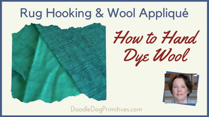 Remove Black Dye from Wool - DoodleDog Designs Primitives