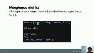 List dan Array | Algoritma dan Pemprogaman