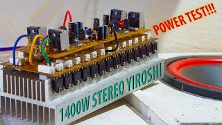 Test Stereo Yiroshi Amplifier High Power Output