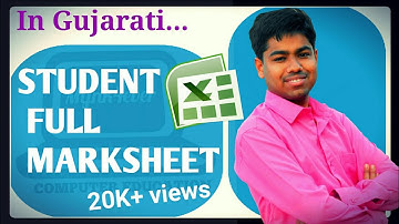 EXCEL STUDENT MARKSHEET  CPT (#binsachivalay #officeassistant)  (2019)