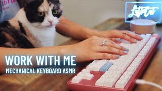 WORK WITH ME TO TYPING ASMR | 2 Hour Pomodoro Session | Mechanical Keyboard & Clicking Sounds