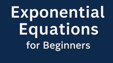 Exponential Equations for Beginners | Made Easy