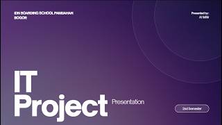 IT Project Presentation 2nd Semester 