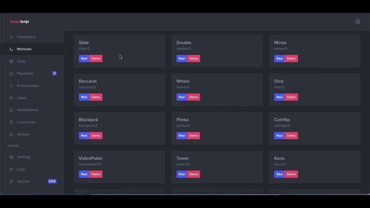 CRYPTO CASINO SCRIPT + ADMIN MENU FREE DOWNLOAD 2022 - YouTube