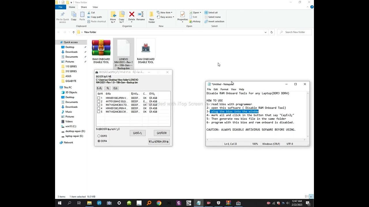 RAM ONBOARD DISABLE TOOL YouTube