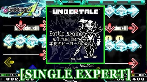 【DDR A3】 Battle Against a True Hero / Toby Fox [SINGLE EXPERT] 譜面確認+Clap