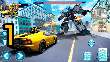 Robot Car Transform Fight Gameplay Walkthrough Part 1 - Transform Fight Game - Android & ios Game