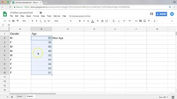 Google Sheets Max Function 2018