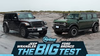Ford Bronco Vs Jeep Wrangler Rubicon 4x4 Suv Big Test  Top Gear Philippines