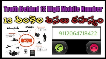 Truth Behind 13 Digits Mobile Number | Telugu |13 Digits M2M Mobile Number | Our Techno Prasanth