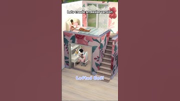 Easy Loft bed Idea | No CC | Sims 4 #sims4 #ad