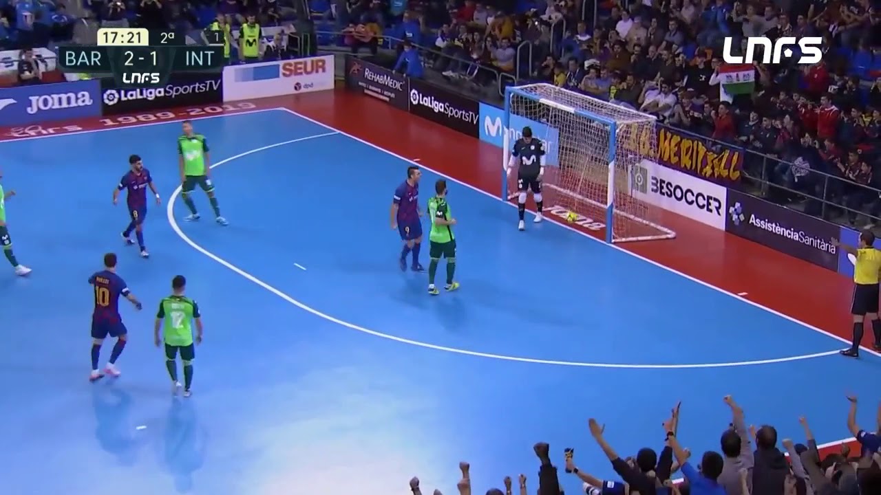 Gol Sergio Lozano (3-1) Barça FS - Movistar Inter. J12, 1Div. LNFS