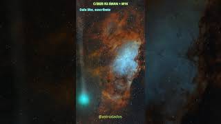 Cometa C/2025 R2 SWAN y M16 #shorts #SWQAN #C2025 #M16 #astronomia #universo