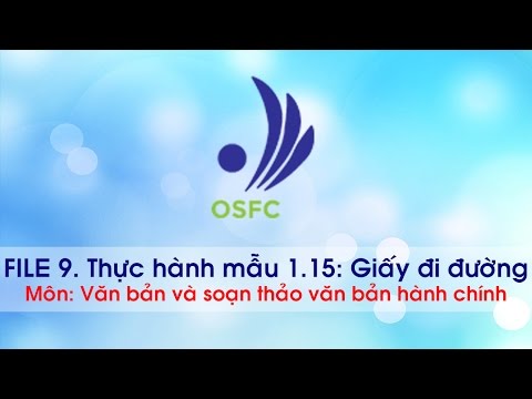 #File 9 - Thực hành giấy đi đường - osfcvn.com