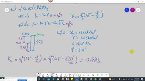 TÍNH TOÁN BỂ NƯỚC NGẦM