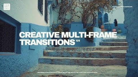 Creative Multi-frame Transitions V.4 Premiere Pro Templates