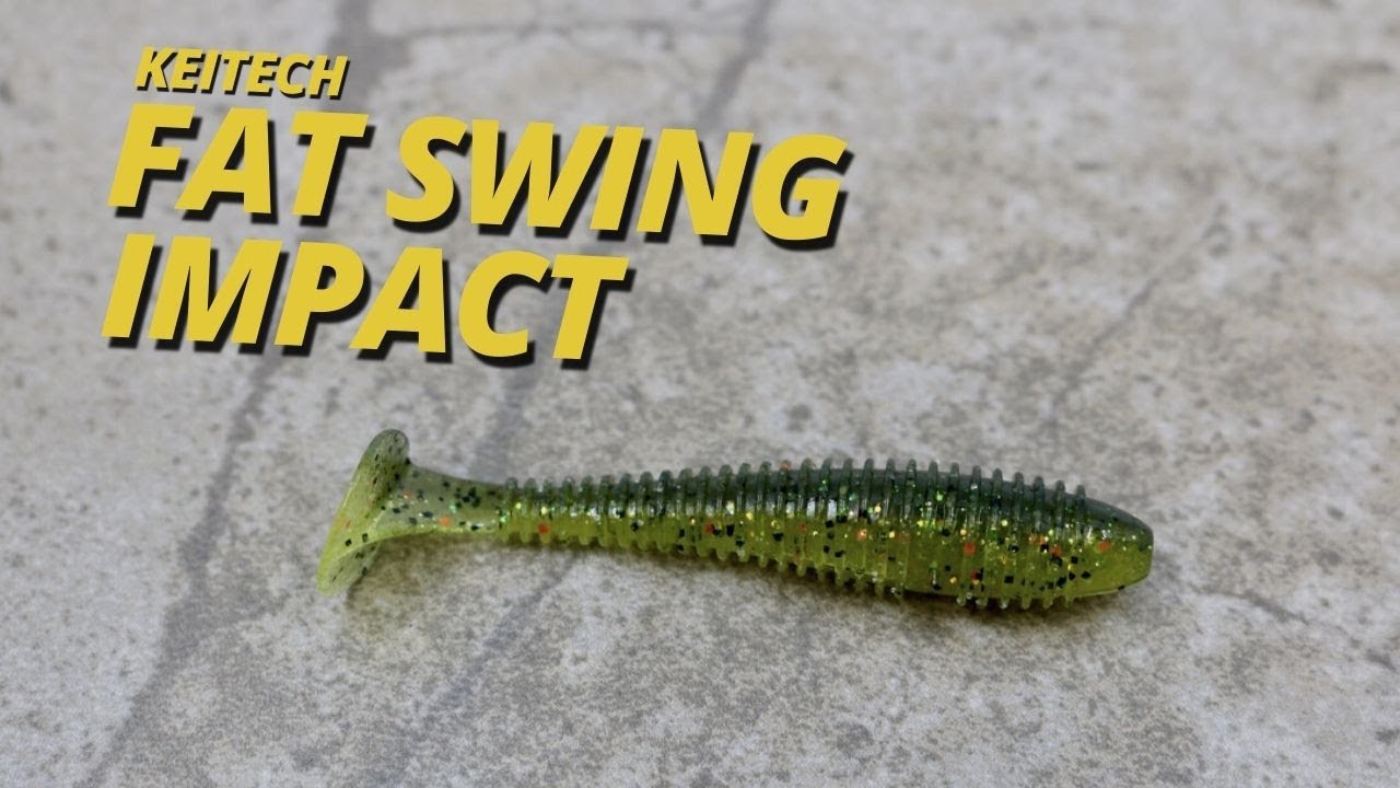 KEITECH Scented Soft Swimbait Lure Swing Impact FAT 2.8”
