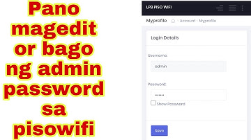 Paano mag edit ng Admin Password sa Piso wifi (how to change password admin in piso wifi)
