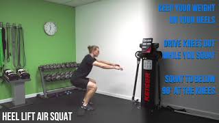 Heel Lift Air Squat
