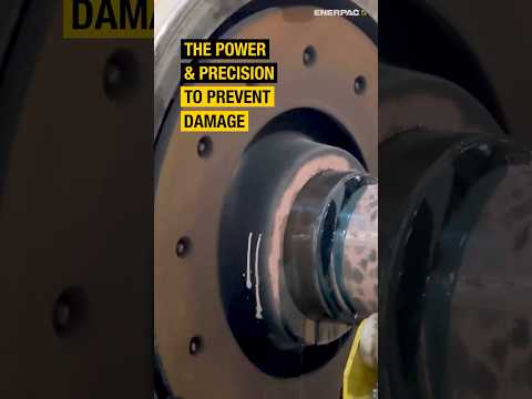 Removing Huge Train Wheels Without Damage #TrainMaintenance  #HydraulicPullers #Enerpac