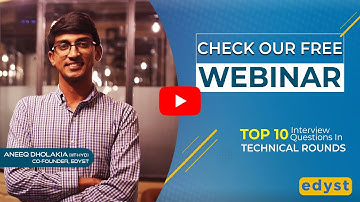 Answering Top 10 Technical Interview Question with Aneeq Dholakia!