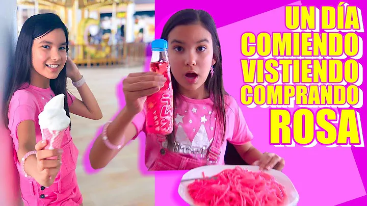 Un Da COMIENDO ROSA, VISITIENDO y COMPRANDO | TV A...