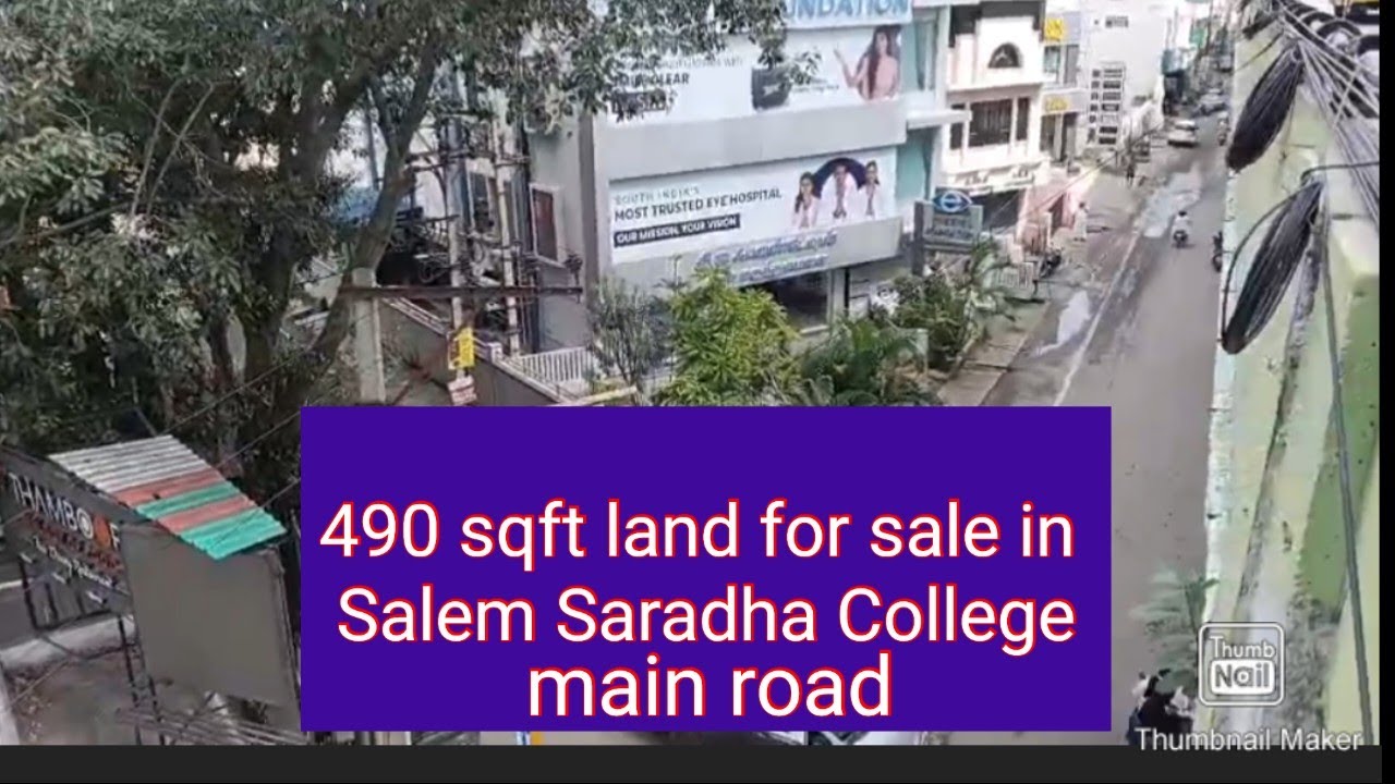 Salem Saradha College main road 490 sqft land for sale in main road 