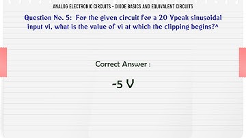 MCQ Questions Diode Basics and Equivalent Circuits with Answers