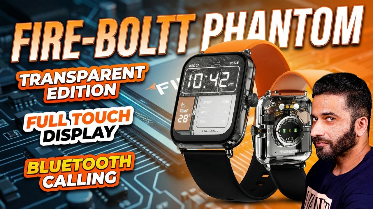 India's First transparent Smartwatch - Fireboltt Phantom Detailed Review | Born Creator 