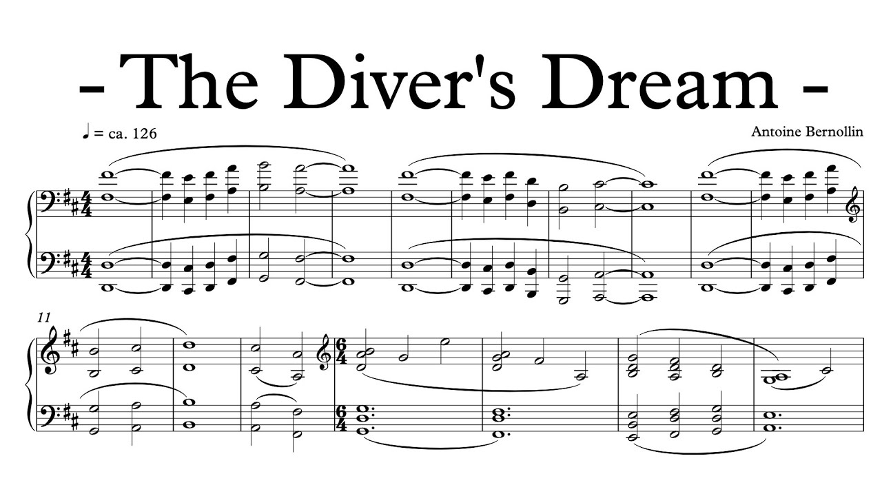 The Diver's Dream - Tombeau de Paul-Henri Nargeolet - Antoine Bernollin - Original Piano Composition