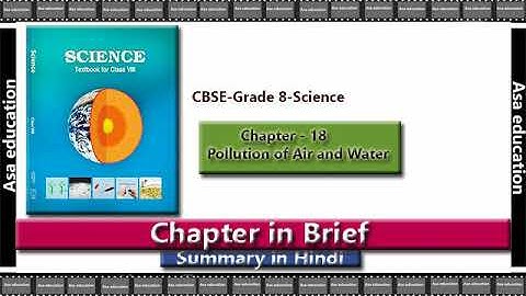 Ch 18 Pollution of Air and Water (Science, CBSE, Grade 8) Chapter in Brief/ Summary in Hindi
