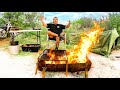 Solo camping for 7 days  giant lobster catch and cook