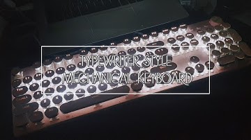 Retro Typewriter Style Keyboard ASMR