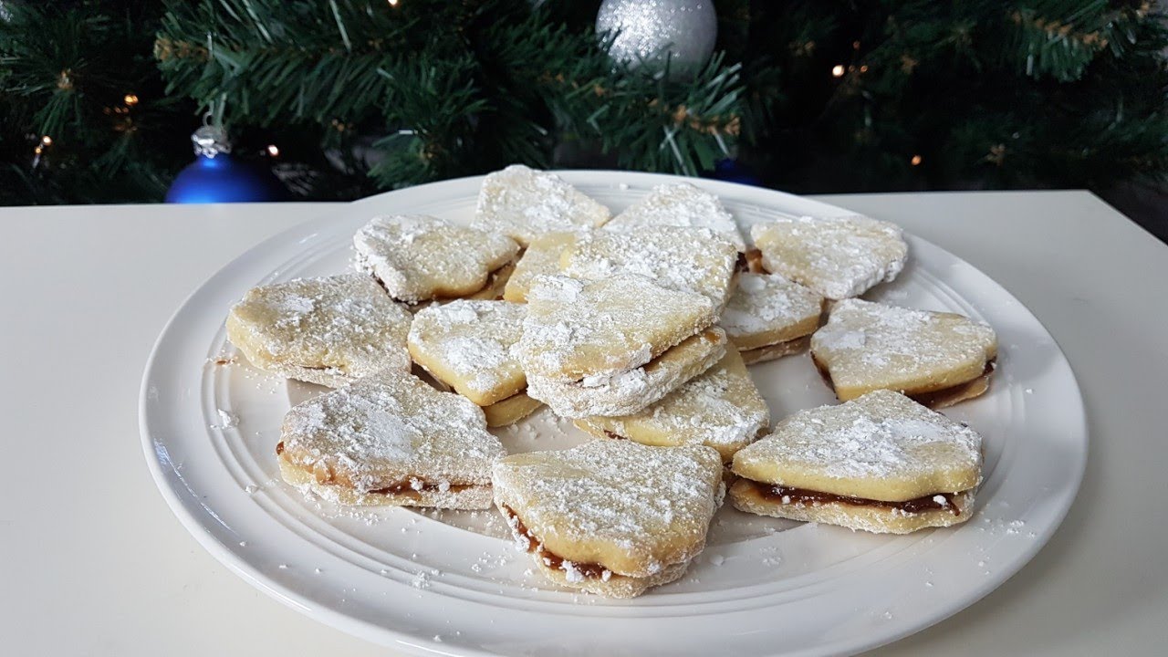 leckere Plätzchen gefüllt mit Marmelade | Rezept mit nur 5 Zutaten ...