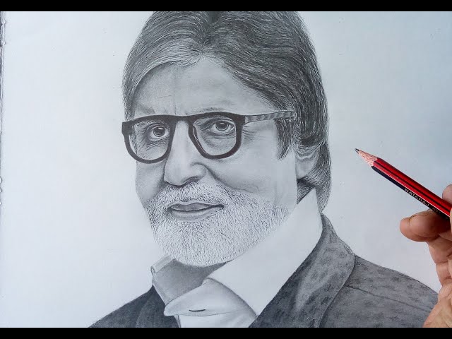 Amitabh Bachchan: a 'pencil perception' by Sadashiv Sawant!