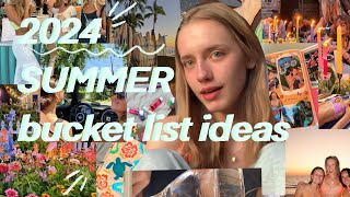 2024 Summer bucket list ideas! 🏝🏄🏼‍♀️🌺