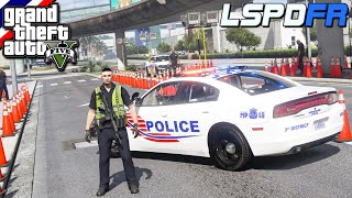 GTA V - LSPDFR มาเป็นตำรวจในเกม GTA V จ่าตั้มไปตั้งด่านตรวจรถ ตรวจคนเเถวสนามบิน #162