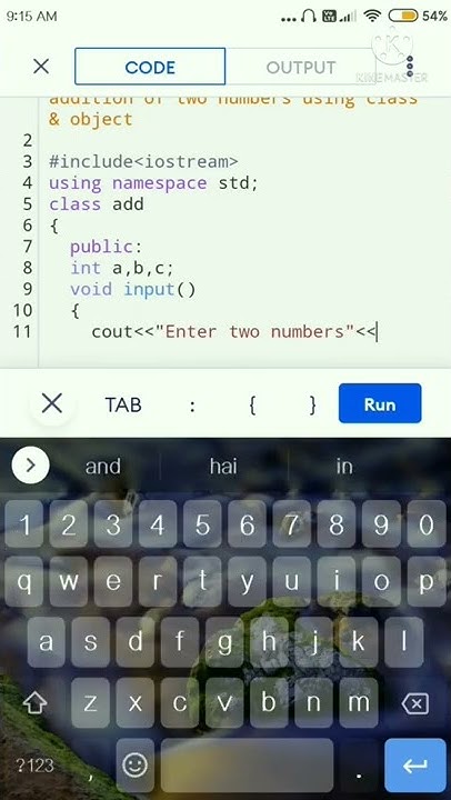 write a C++ program to find addition of two numbers using class ...