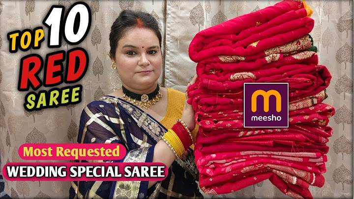 Meesho red saree haul | Wedding special red saree haul latest collection